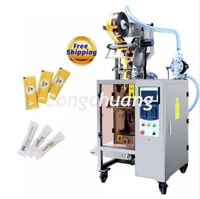 品質  Ketchup Sauce Liquid Filling And Sealing Machine Honey Small Sachet Packing Machine 工場