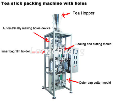 品質  Inner And Outer Teabag Packaging Machine Stainless Steel Tea Stick Packaging Machine 工場