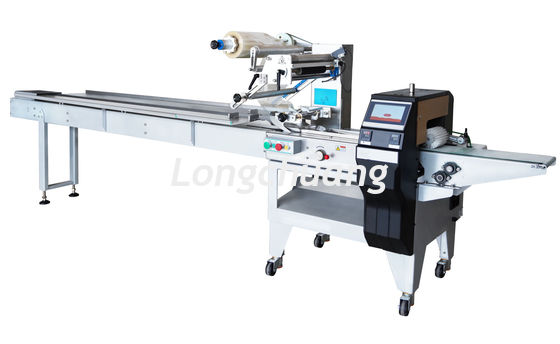 品質  KN95 Mask Horizontal Flow Pack Machine Disposable Tableware Pillow Pouch Machine 工場